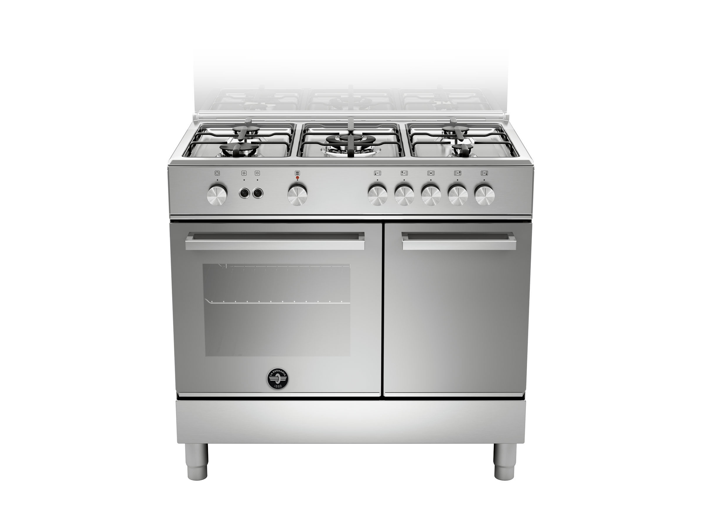 90 5-burners gas oven gas grill, storage compartment DX - La Germania